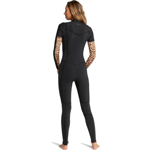 5/4 Billabong Ladies Salty Dayz Chest Zip Animal 4 5/4 Billabong Ladies Salty Dayz Chest Zip Animal - Image 2