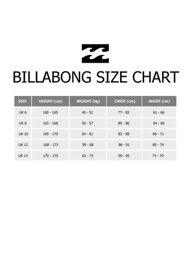 5/4 Billabong Ladies Salty Dayz Chest Zip Animal 5 5/4 Billabong Ladies Salty Dayz Chest Zip Animal - Image 3