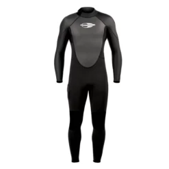 Mormaii 3/2mm Manga Flatlock Back Zip Black