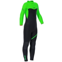 Mormaii 4/3mm Kids Back Zip Storm Green -Professional surf equipment store file 334