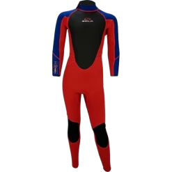 Sola 3/2mm Kids Storm Flatlock Red