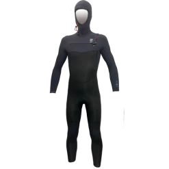 Alder 5/4mm Kids Torch Hooded Chest Zip Blue Slate