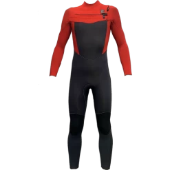 Alder 5/4mm Kids Kode Chest Zip Red