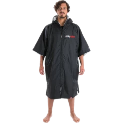 Dryrobe Advance Short Sleeve Changing Robe Grey
