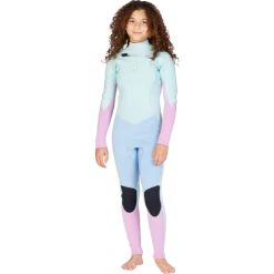 Billabong 4/3mm Girls Synergy Chest Zip Iceberg
