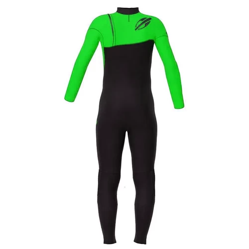 Mormaii 3/2mm Kids Chest Zip Storm Green 4 Mormaii 3/2mm Kids Chest Zip Storm Green - Image 2