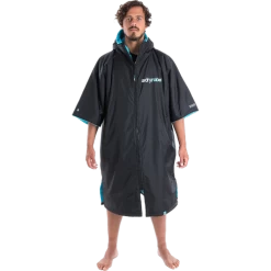 Dryrobe Advance Short Sleeve Changing Robe Blue