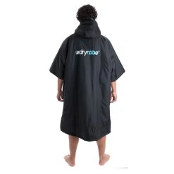 Dryrobe Advance Short Sleeve -Professional surf equipment store dryrobe ss back blk blue