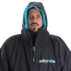 Dryrobe Advance Short Sleeve -Professional surf equipment store dryrobe ss top blk blue