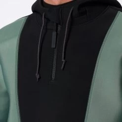 Mystic Fulmar Windstopper Hoodie -Professional surf equipment store mystic fulmar olive front2