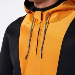 Mystic Fulmar Windstopper Hoodie -Professional surf equipment store mystic fulmar retro orange front